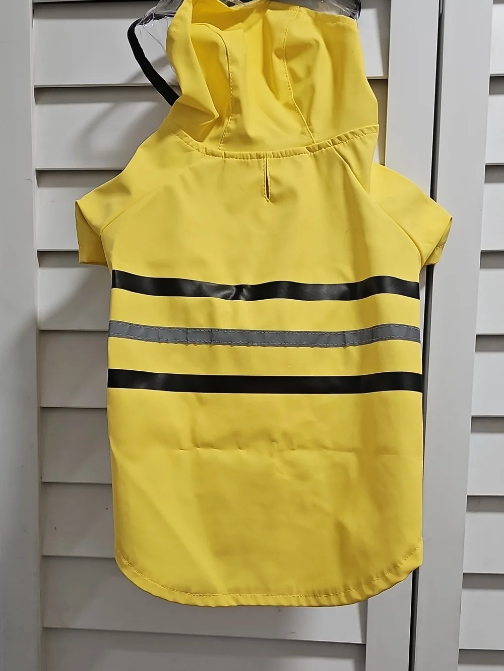 Yellow Reflective Dog Raincoat with Hood